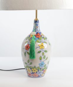 Đèn bàn gốm sứ vẽ tranh hoa tiết Việt Make